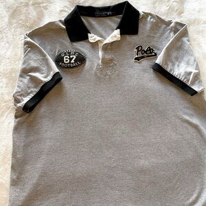 Men’s Polo by Ralph Lauren
Size: 3XB-Big
Color: Gray with Black trim